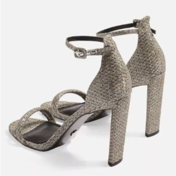 Topshop Robyn Ankle Strap Sandals In Mul 2 part 8.5 like new - Picture 3 of 13